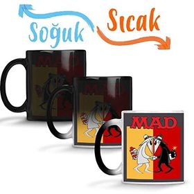 Baskı Dükkanı Mad Spy Vs Spy Sihirli Porselen Kupa