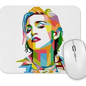 Baskı Dükkanı Madonna Circle Mouse Pad