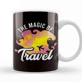 Baskı Dükkanı Magic Of Travel Wanderlust Blogger Traveler Nature Adventure Kupa