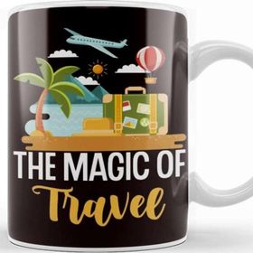 Baskı Dükkanı Magic Of Travel Wanderlust Blogger Traveler Nature Adventure Kupa