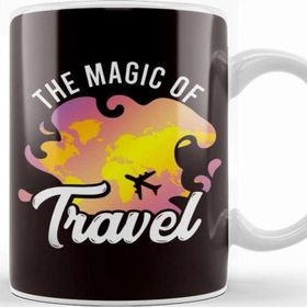 Baskı Dükkanı Magic Of Travel Wanderlust Blogger Traveler Nature Adventure Kupa