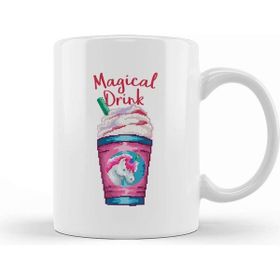 Baskı Dükkanı Magical Drink Unicorn Milkshake Pixel Art Kupa