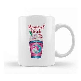 Baskı Dükkanı Magical Drink Unicorn Milkshake Pixel Art Kupa