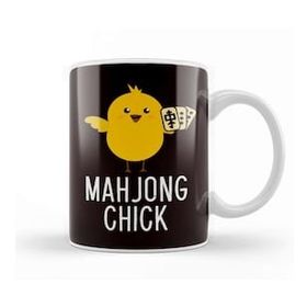 Baskı Dükkanı Mahjong Cat Player China Board Game Mah-Jongg Solitaire Kupa