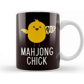 Baskı Dükkanı Mahjong Cat Player China Board Game Mah-Jongg Solitaire Kupa