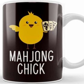 Baskı Dükkanı Mahjong Cat Player China Board Game Mah-Jongg Solitaire Kupa
