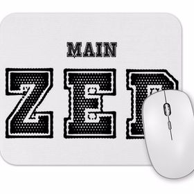Baskı Dükkanı Main Zed One Branca Mouse Pad