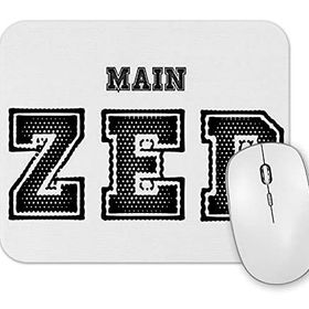 Baskı Dükkanı Main Zed One Branca Mouse Pad
