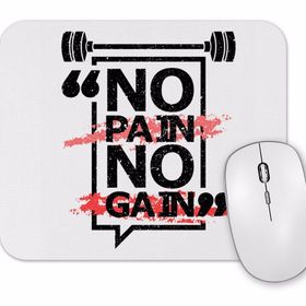 Baskı Dükkanı Mais Uma No Pain No Gain Mouse Pad