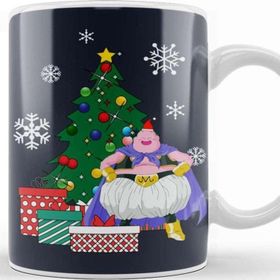 Baskı Dükkanı Majin Buu Around The Christmas Tree Dragon Ball Z Kupa