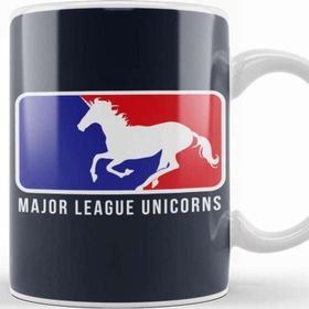 Baskı Dükkanı Major League Unicorns Baseball Mix Kupa
