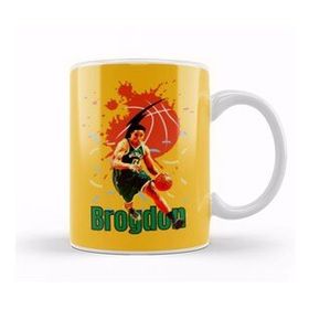 Baskı Dükkanı Malcolm Brogdon Vintage Art Legend Basketball Gift Kupa