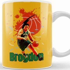 Baskı Dükkanı Malcolm Brogdon Vintage Art Legend Basketball Gift Kupa