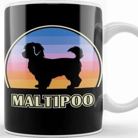 Baskı Dükkanı Maltipoo Mom Maltipoo Vintage Sunset Dog Kupa