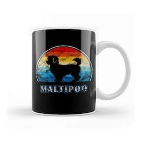 Baskı Dükkanı Maltipoo Vintage Design Dog Maltipoo Mom Kupa