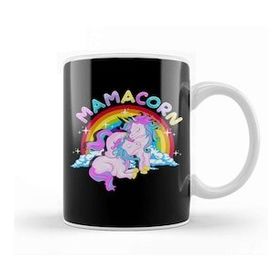 Baskı Dükkanı Mamacorn Cute Unicorn Mom Unicorn Loving Mama Kupa