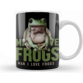 Baskı Dükkanı Man I Love Frogs Meme Kupa