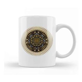Baskı Dükkanı Mandala Tee S Mandala Sri Yantra Kupa