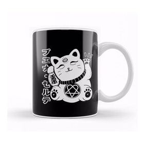 Baskı Dükkanı Manekineko Cats Kitty Cat Neko Japanese Dark Neko Kawaii Kedi Kupa
