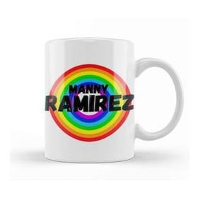 Baskı Dükkanı Manny Ramirez Carton Art Baseball Gifts Vintage Retro Rainbow For Boys and Dad Kupa