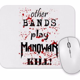 Baskı Dükkanı Manowar Kill With Power Mouse Pad