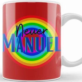 Baskı Dükkanı Manuel Neuer Vintage Retro Rainbow Style Kupa