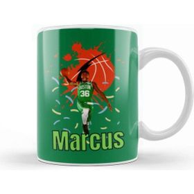 Baskı Dükkanı Marcus Smart Vintage Art Legend Basketball Gift Kupa
