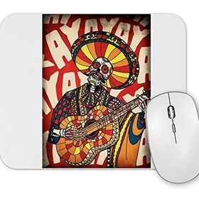Baskı Dükkanı Mariachi Skull Mouse Pad