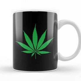 Baskı Dükkanı Marijuana Leaf Kupa
