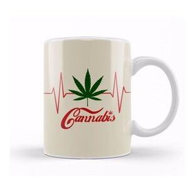 Baskı Dükkanı Marijuana Leaves Cannabis Kupa