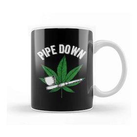 Baskı Dükkanı Marijuana Pipe Down Kupa