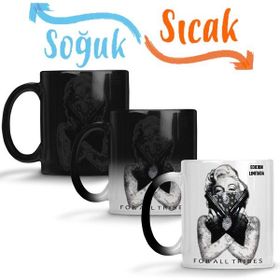 Baskı Dükkanı Marilyn Monroe 03 Sihirli Porselen Kupa