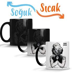 Baskı Dükkanı Marilyn Monroe 03 Sihirli Porselen Kupa