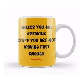 Baskı Dükkanı Mark Zuckerberg Quotes Entrepreneurs Motivation Inspiration Success Gifts Kupa