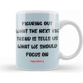 Baskı Dükkanı Mark Zuckerberg Quotes Entrepreneurs Motivation Inspiration Success Work Gifts Kupa