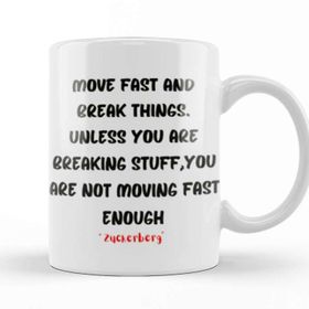 Baskı Dükkanı Mark Zuckerberg Quotes Entrepreneurs Motivation Inspiration Success Work Gifts Kupa