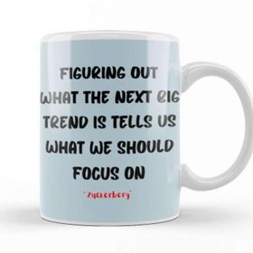 Baskı Dükkanı Mark Zuckerberg Quotes Entrepreneurs Motivation Inspiration Success Work Gifts Kupa