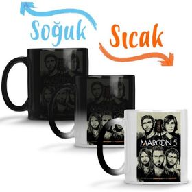 Baskı Dükkanı Maroon 5 Sihirli Porselen Kupa