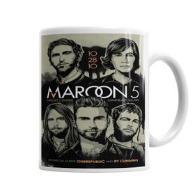 Baskı Dükkanı Maroon 5 Sihirli Porselen Kupa