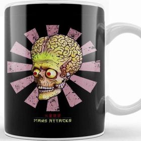 Baskı Dükkanı Mars Attacks Porselen Kupa