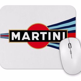 Baskı Dükkanı Martini Racing Curved Stripe Mouse Pad