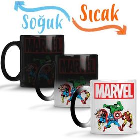Baskı Dükkanı Marvel Avengers 03 Sihirli Porselen Kupa