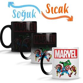 Baskı Dükkanı Marvel Avengers 03 Sihirli Porselen Kupa