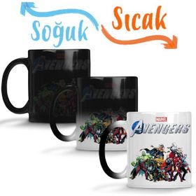 Baskı Dükkanı Marvel Avengers 05 Sihirli Porselen Kupa