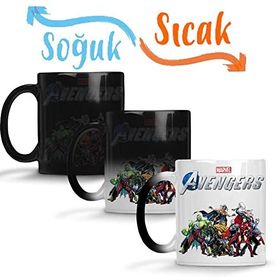 Baskı Dükkanı Marvel Avengers 05 Sihirli Porselen Kupa