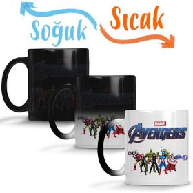 Baskı Dükkanı Marvel Avengers 07 Sihirli Porselen Kupa