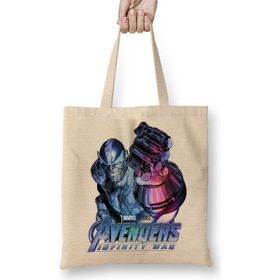 Baskı Dükkanı Marvel Avengers Vingadores Guerra Infinita Bez Çanta