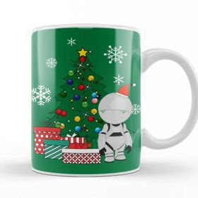 Baskı Dükkanı Marvin The Paranoid Android Around The Christmas Tree Kupa