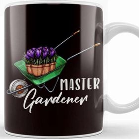 Baskı Dükkanı Master Gardener Flowers Plants Gardening Garden Botanical Kupa