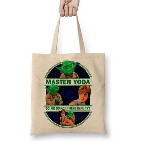 Baskı Dükkanı Master Yoda Bez Çanta